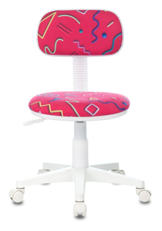 Кресло детское CH-W201NX малиновый Sticks 05 крестов. пластик пластик белый (Розовый)