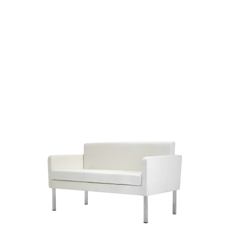 Диван офисный Диво (М-50) 2-х местный (Белый)