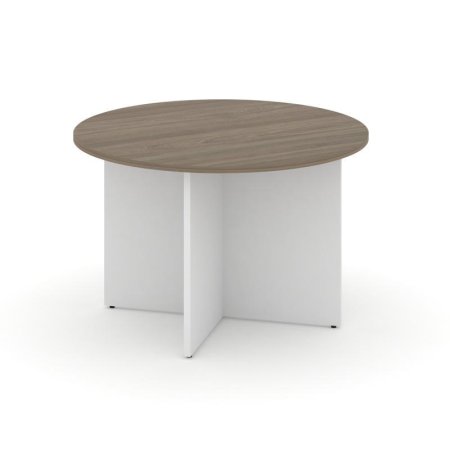 Стол переговорный круглый SN-D.SPRG-004 (1180х1180х750) (Вяз Благородный/Белый)