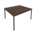 Рабочая станция на металлокаркасе Slim С.СП-5.2 1380x1235x750 (Серый/Антрацит металл)