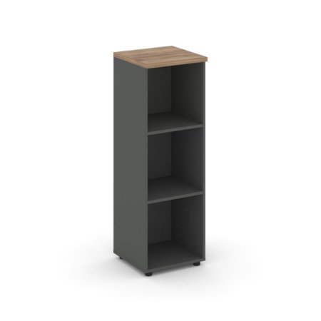 Стеллаж средний узкий SN.STU.E-200 (400х400х1203) (Антрацит/Дуб Табак)