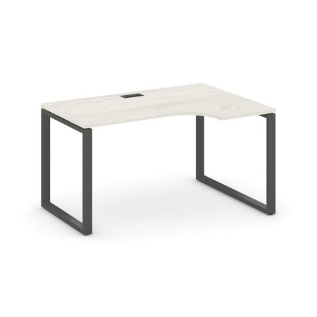 Стол рабочий эргономичный SN-6O.SPA-012(R) (1580х700/980х750) (Дуб Наварра/Металл Антрацит)
