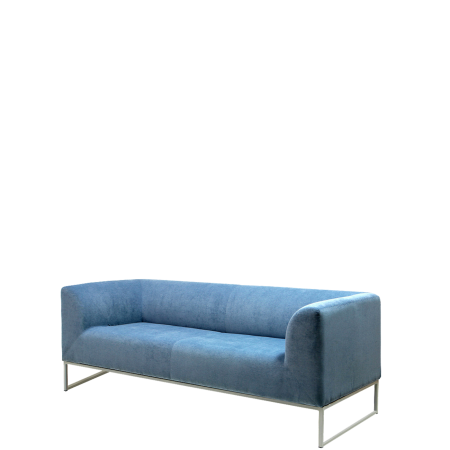 Диван офисный Вики (С-15) 2-х местный (Синий)