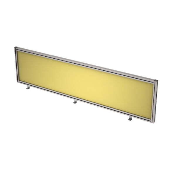 9БТ.0408.8 Барьер из ткани в алюминиевом профиле, фронтальный (1600x29x400) (Lemon)