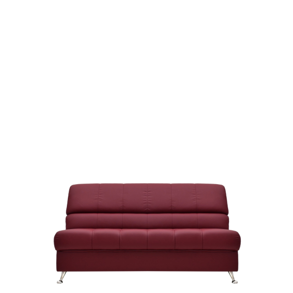 Диван офисный Олимп (А-06) 2-х местный без подлокотников (Красный)