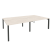 Рабочая станция на П-образном м/к Onix O.MP-D.RS-4.3.8 2760x1635x750 (Тиквуд Темный/Белый Металл)
