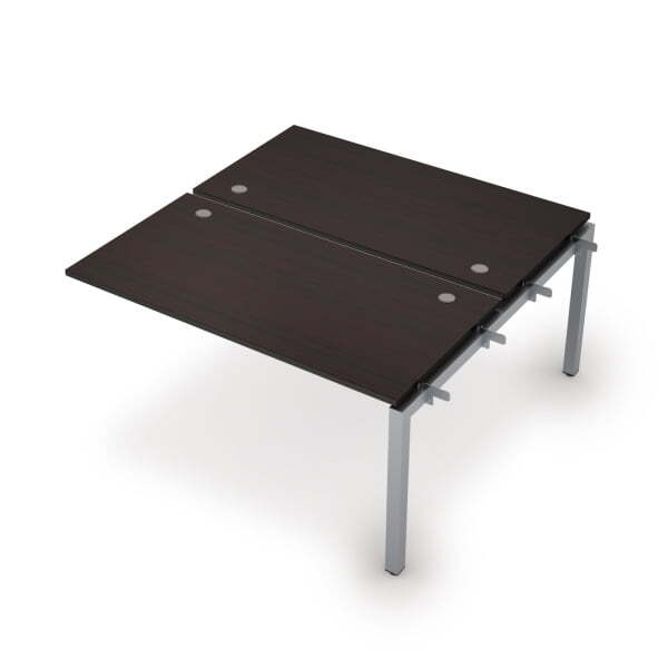 6МБС.5279 Бенч-система на 2 рабочих места, средний модуль (1400x1435x750) (Венге/Алюминий матовый)