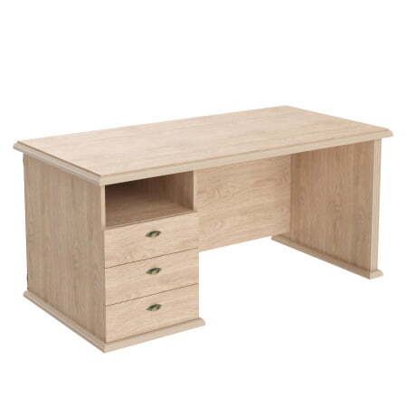 Стол руководителя однотумбовый (левый Raut RDT 188L 1800x800x750 (Дуб Девон)