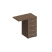 Тумба приставная 4-х ящичная с замком Комфорт КФ К.310 790x450x750 (Дуб шамони темный)