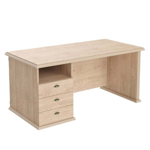 Стол руководителя однотумбовый (левый Raut RDT 188L 1800x800x750 (Дуб Девон)