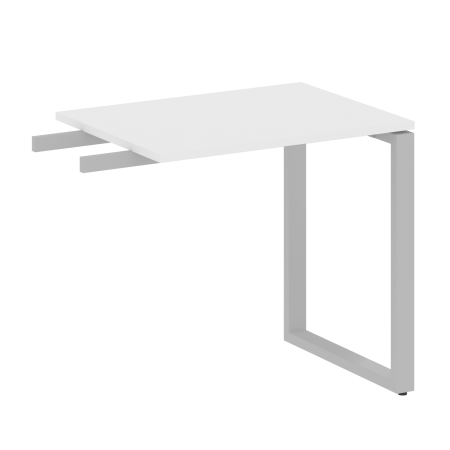 Приставной элемент БО.ПР-2 800x600x750 (Белый/Серый металл)