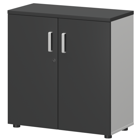Шкаф Смарт СМШ-28Д Тип2 792x380x1214 (Белый/Графит)