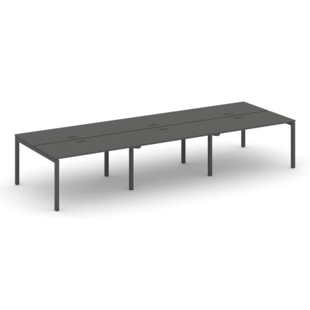 Рабочая станция 2-х сторонняя SN-5P.DRS-062 (3540х1232х750) (Антрацит/Металл Антрацит)