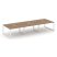 Рабочая станция 2-х сторонняя SN-5O.DRS-062 (3540х1232х750) (Тиквуд Светлый/Металл Антрацит)