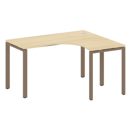 Стол криволинейный правый Metal System Style БП.СА-3 Пр 1400x1200x750 (Акация/Мокко металл)