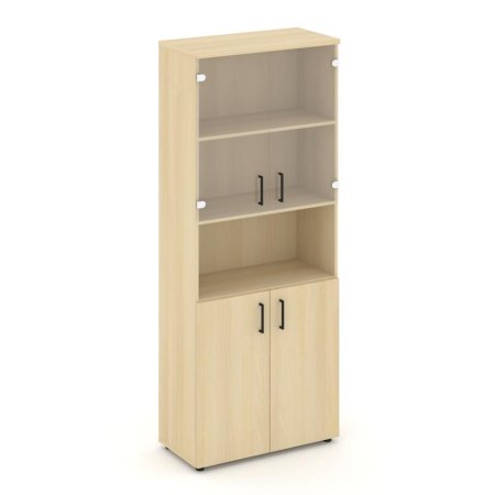 Шкаф высокий широкий SN.STS-105 (796х400х1982) (Акация Лорка/Прозрачный)