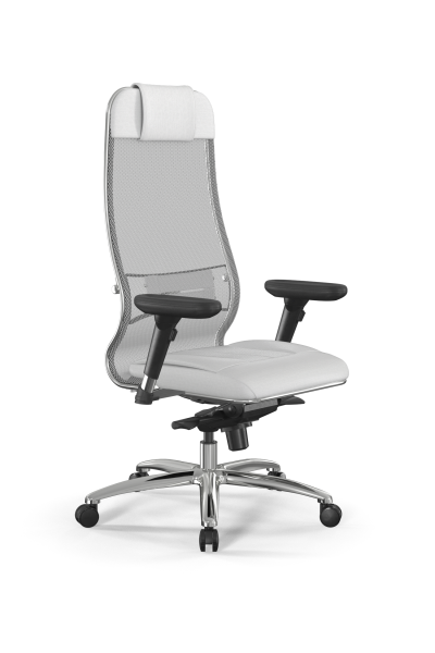 Кресло для руководителя Метта Samurai L1-2D - TS+Infinity /Uc00/Wm06/D13P(M06.B31.G04.W03) (Белый)