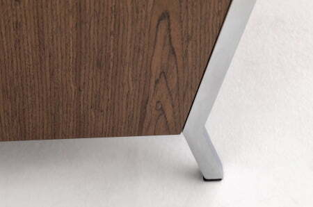 VISPO Диван 3-местный (ОРЕХ/ЧЕРНЫЙ)