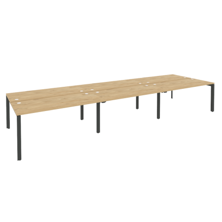 Рабочая станция на П-образном м/к Onix O.MP-D.RS-6.4.7 4740x1475x750 (Тиквуд Светлый/Черный металл)