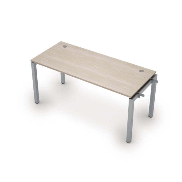 6МБН.5174  Линейная бенч-система, начальный модуль (1600x700x750) (Шамони светлый/Алюминий матовый)