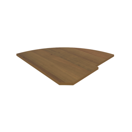 Полка для угловой секции завершающий элемент Riva А.РС-5.2 815x815x22 (Орех Гварнери)