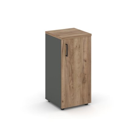 Шкаф низкий узкий SN.STU.E-301(R) (400х400х833) (Антрацит/Дуб Табак)