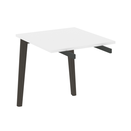 Брифинг-приставка на деревянных опорах Onix Wood Direct OW.BR-7 780x720x750 (Белый Бриллиант/Дуб Темный)