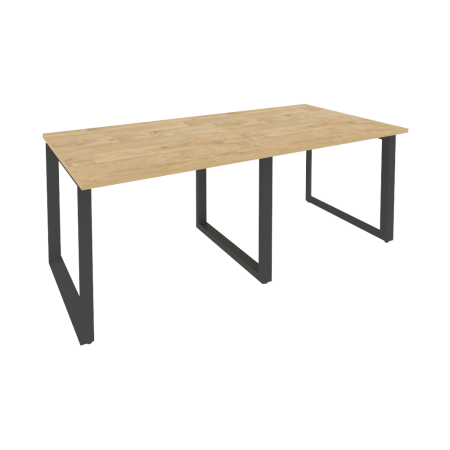 Стол переговорный Onix O.MO-PRG-2.1 1960x980x750 (Тиквуд Светлый/Черный металл)