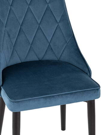 Стул Версаль велюр пыльно-синий (Стул Версаль синий)