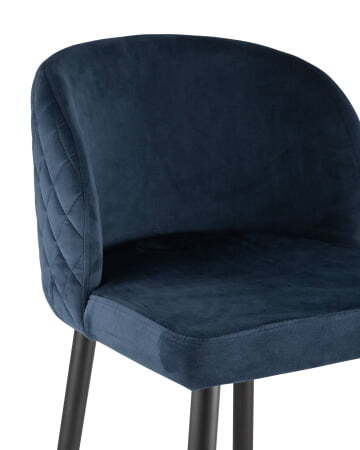 Стул барный Оскар велюр сине-зеленый (Стул барный Оскар сине-зеленый)