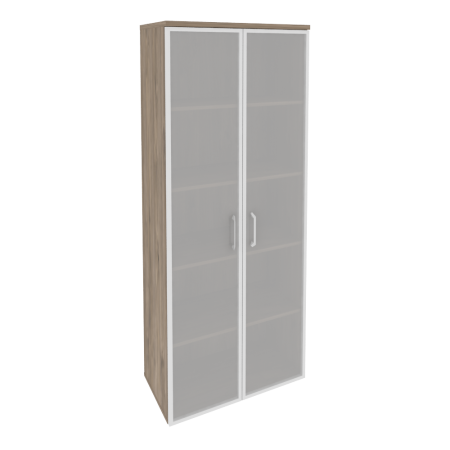 Шкаф высокий широкий Onix O.ST-1.10R 800x420x1977 (Тиквуд Темный)