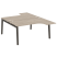 Рабочая станция на деревянных опорах Onix Wood OW.D.SA-4 1580x2395x750 (Тиквуд Светлый/Дуб Темный)