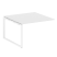 Проходной наборный элемент переговорного стола Metal System Style БО.ППРГ-2 1200x1235x750 (Дуб Наварра/Серый металл)