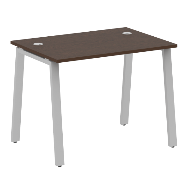 Стол письменный Metal System Style БА.СП-1 1000x720x750 (Венге Цаво/Серый металл)