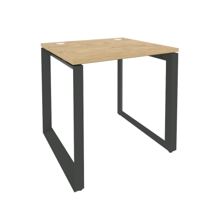 Стол рабочий на О-образном м/к Onix O.MO-SP-0.7 780x720x750 (Тиквуд Светлый/Черный металл)