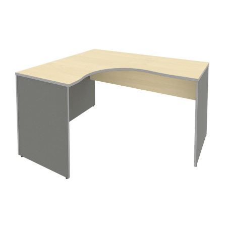 Стол криволинейный Riva А.СА-3 Л 1400x1200x750 (Клен-Металлик)