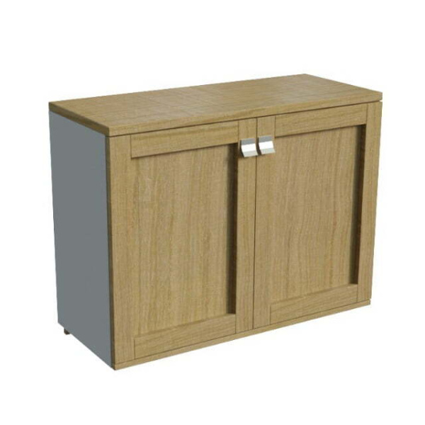 Греденция Lion 25400 900x400x710 (Дуб светлый/Серый)