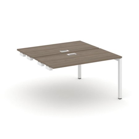 Стол-приставка к опорным элементам SN-5P.DPRS-014 (1580х1432х750) (Вяз Благородный/Металл Белый)