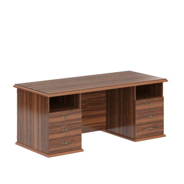 Стол руководителя двухтумбовый Raut RSDT 188 1800x800x750 (Орех Даллас)