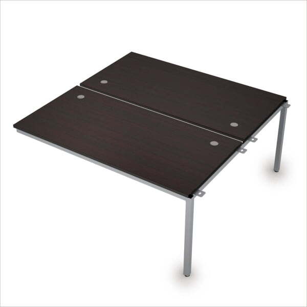 6МБС.284 Сдвоенные бенч-системы, средний модуль (1600x1635x750) (Венге/Алюминий матовый)