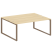 Рабочая станция Metal System Style БО.РАС-СП-2.5 1800x1475x750 (Дуб Наварра/Серый металл)