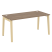 Стол рабочий на деревянных опорах Onix Wood OW.SP-4.8 1580x800x750 (Тиквуд Светлый/Дуб Темный)