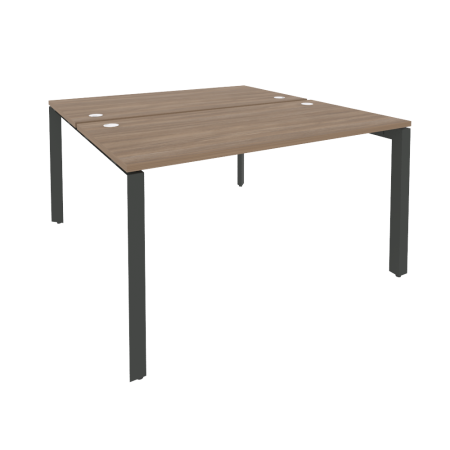 Рабочая станция на П-образном м/к Onix O.MP-D.RS-2.3.7 1380x1475x750 (Дуб Аризона/Черный металл)