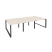 Рабочая станция на О-образном м/к Onix O.MO-D.RS-6.1.7 2940x1475x750 (Тиквуд Темный/Белый Металл)