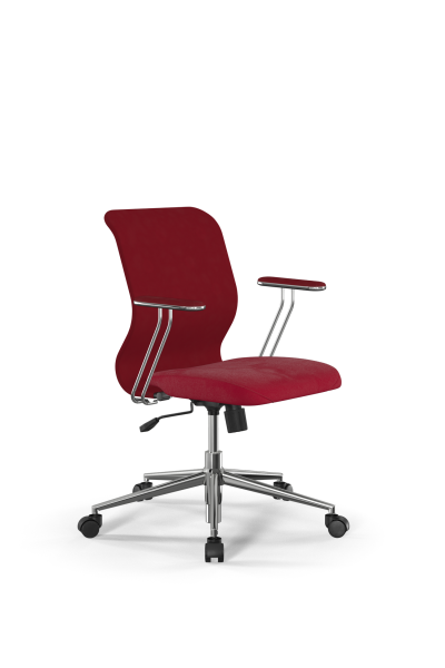 Кресло для руководителя Метта Sit 8 Mr4-4T - Vivaldi /Uh00/Wh12/T4mV-c(M09.B23.G18.W01) (Красный)