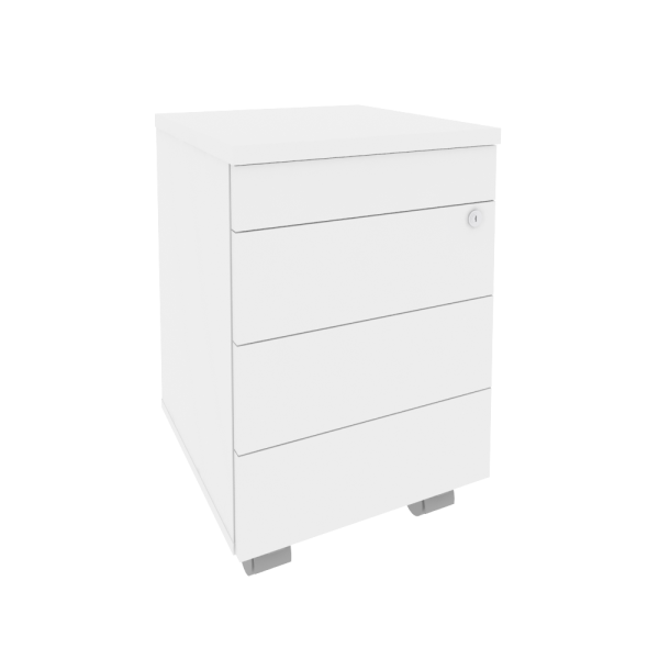 Тумба мобильная Onix O.TM-3 TIP 432x460x633 (Белый Бриллиант)