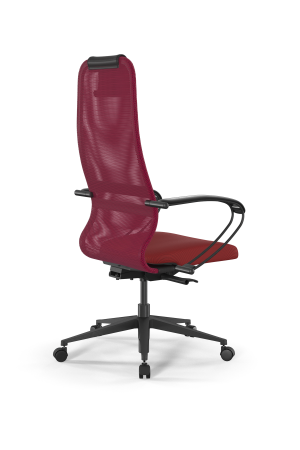 Кресло для руководителя Метта SynchroSit 8 B1-8K - X1+UMF(X1) /Uh00/Wh00/K1bL(M24.B11.G19.W02) (Красный)