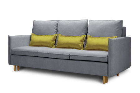 Диван 3-местный раскладной Oliver (2120x1000x960) Серый (Серый)