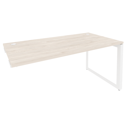 Стол-приставка на О-образном м/к к опорным элементам Onix O.MO-SPR-4.8 1580x800x750 (Денвер Светлый/Белый Металл)