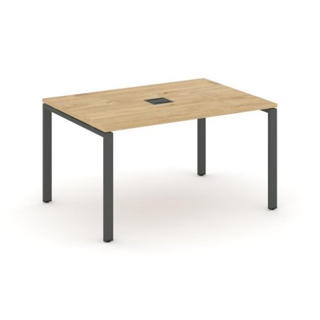 Стол переговорный SN-6P.SPRG-001 (980х980х750) (Тиквуд Светлый/Металл Антрацит)